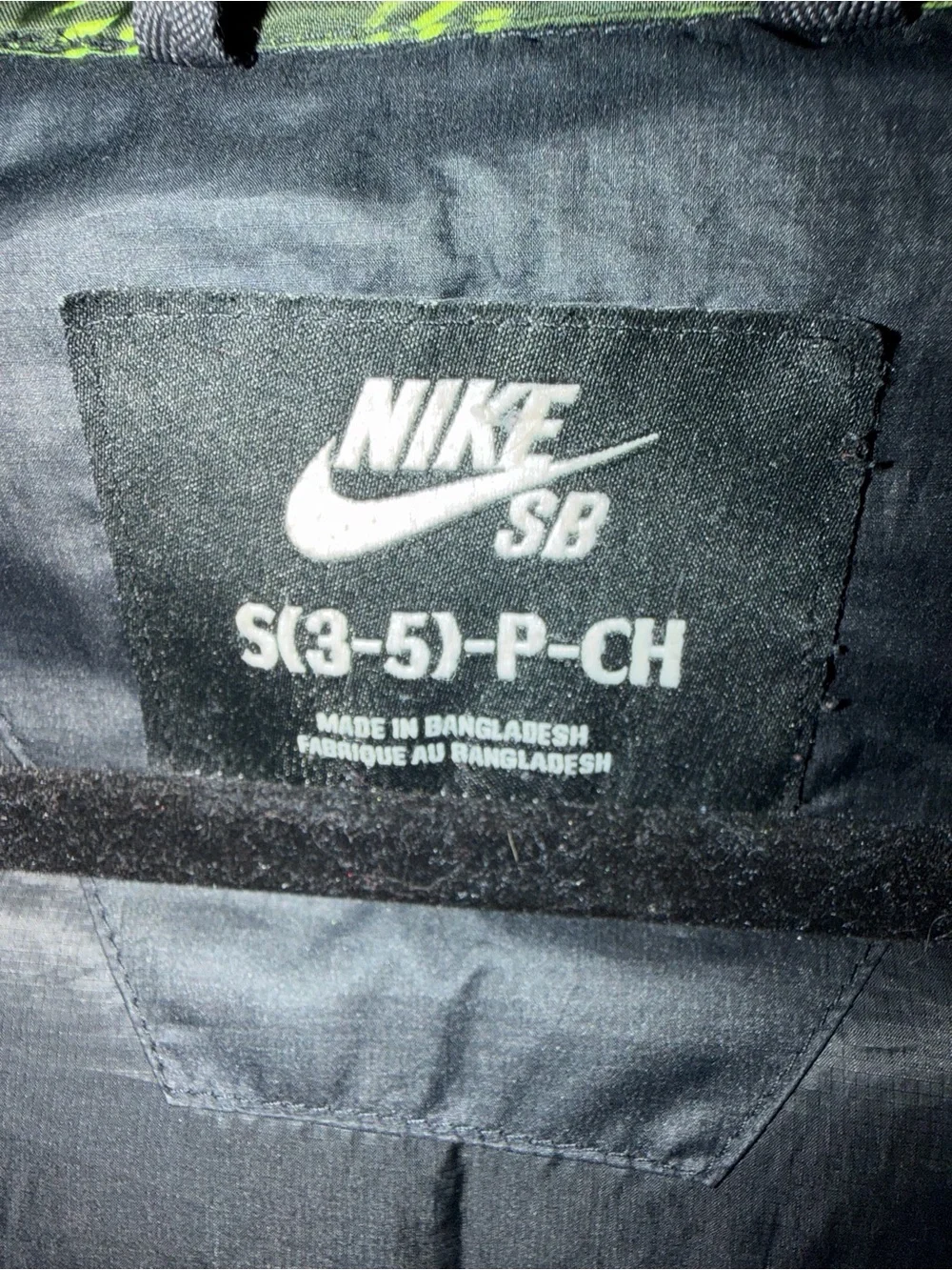 Nike SB Womens S Black Grey Goose Down Puffer Jacket Hooded Winter Coat